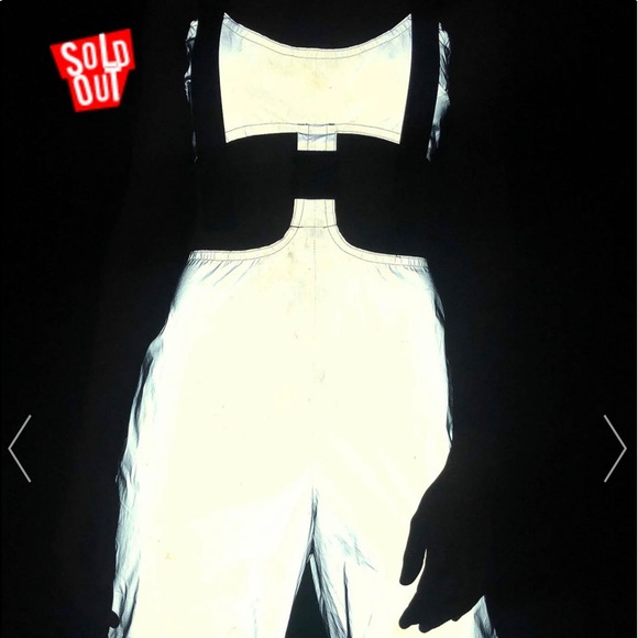 Jaded London reflective cargo jumpsuit NWOT - Picture 4 of 6